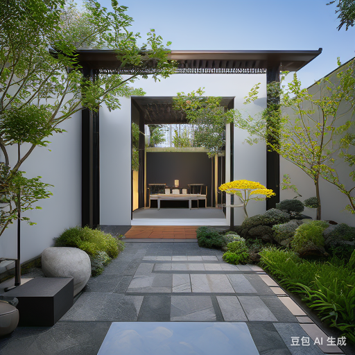 新中式花园设计图,园林设计