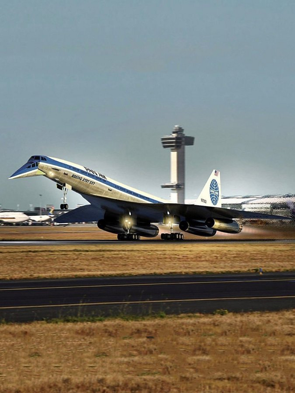 波音 2707 是 20 世纪 60 年代美国的超音速客机项目,其设计速度甚至