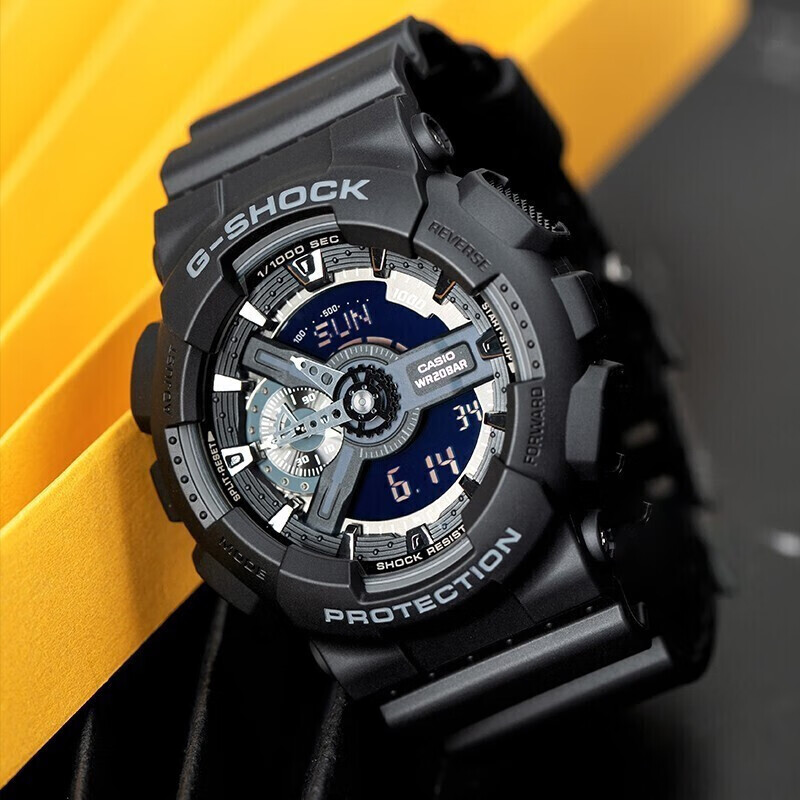 挑战黑夜,征服极限,黑武士——卡西欧g-shock ga-110-1bdr!