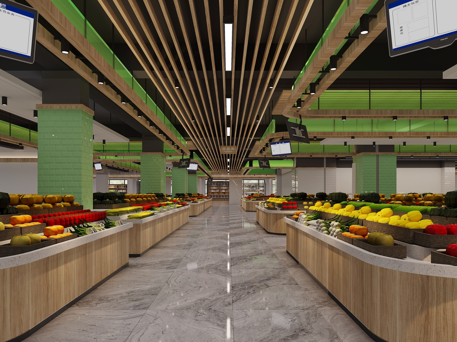 菜市场效果图怎么做?农贸市场效果图竟能美出新高度