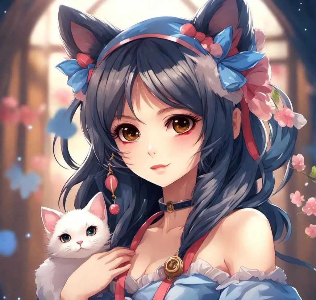 二次元猫耳娘头像