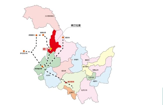 嫩江县最新地图图片