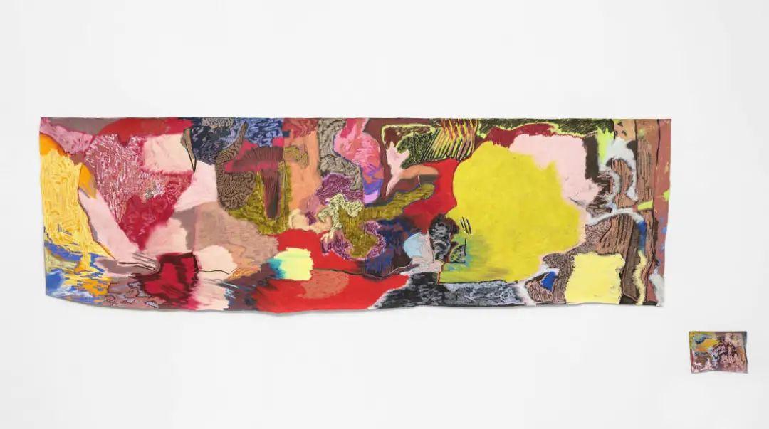 5 厘米2022a slow teething油性粉彩,油画棒,画布160 x 250 厘米2020