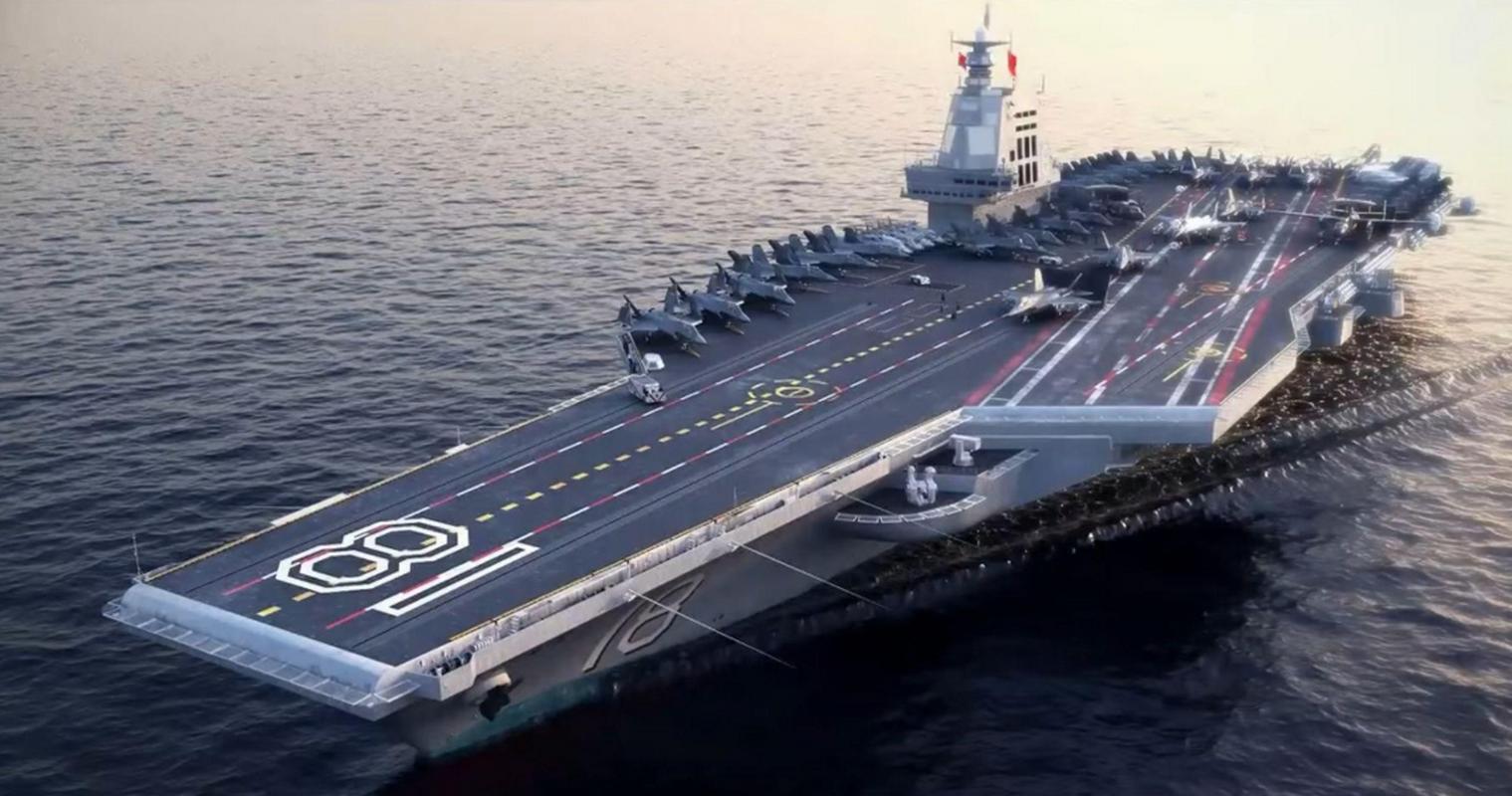 海试倒计时!福建舰甲板开始全面动工,划线清晰,涂漆工作已完成