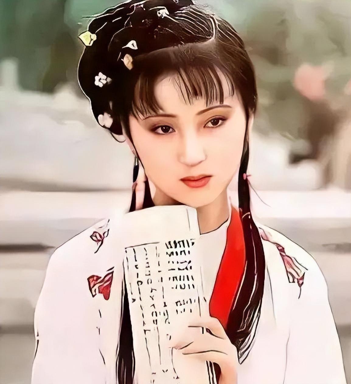 世界很符合黛玉的状态,但又觉得她的形象跟林妹妹的瓜子脸不太符合