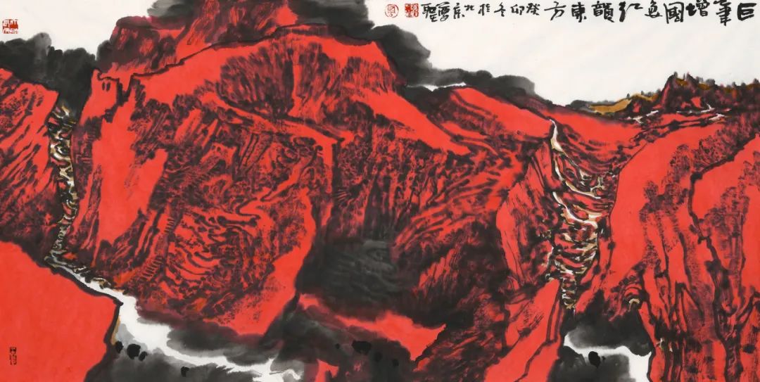 周尊圣的画丨北方山水与精神意象的构建