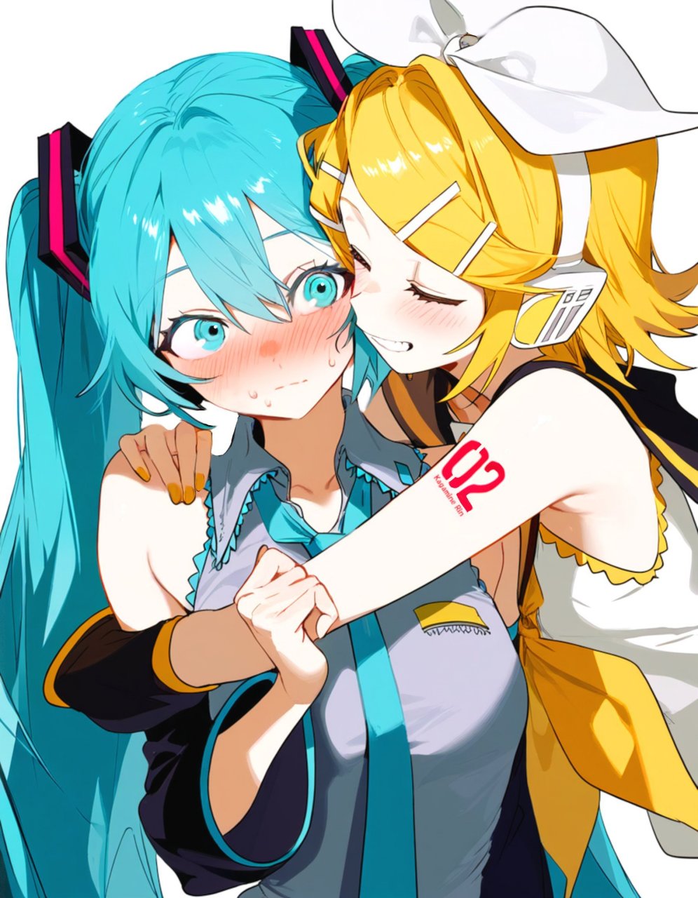 初音未来和镜音铃的合照