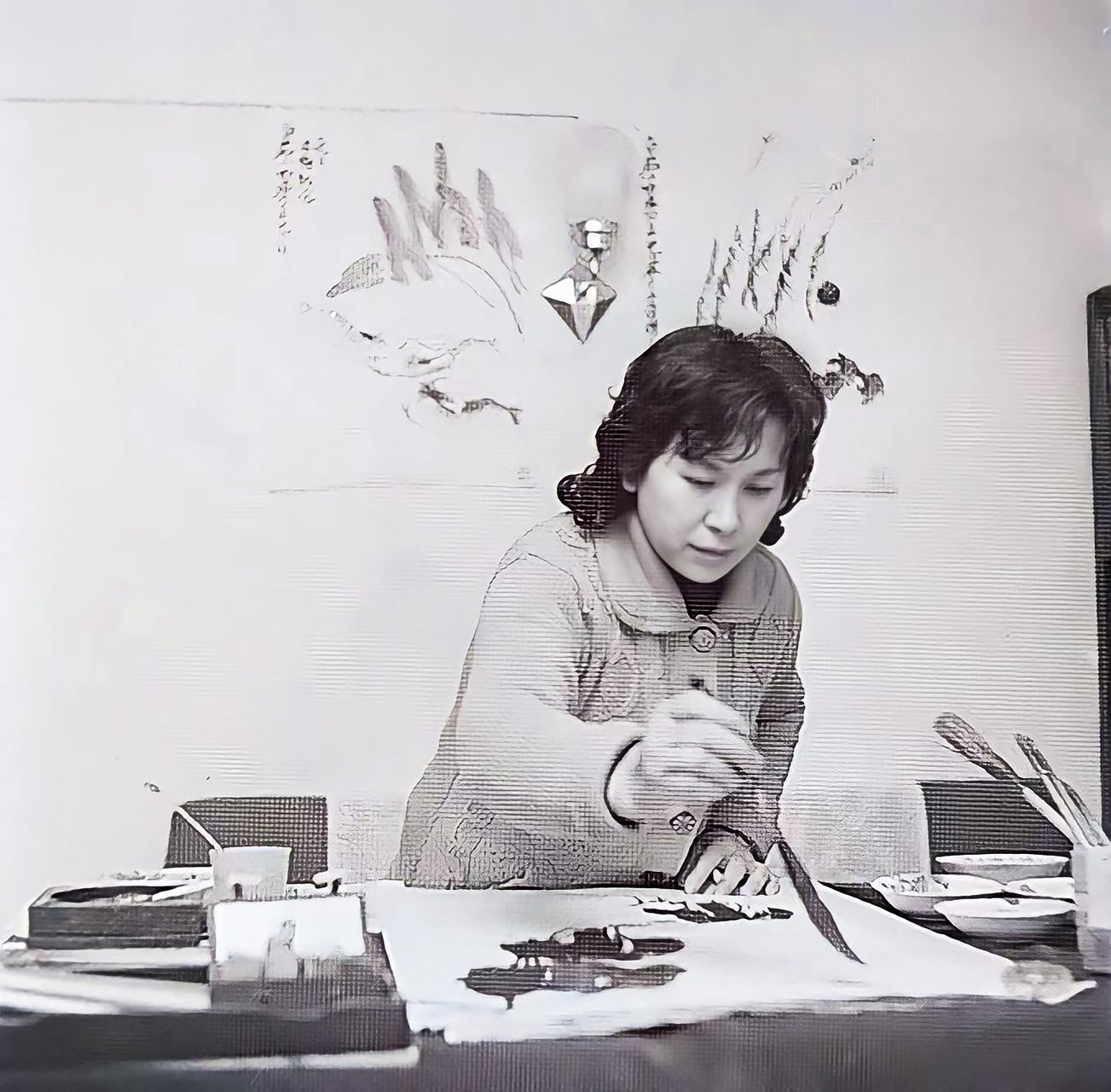 2024年元月,时值恩师齐白石之女,著名画家齐良芷诞辰93周年,仙逝14