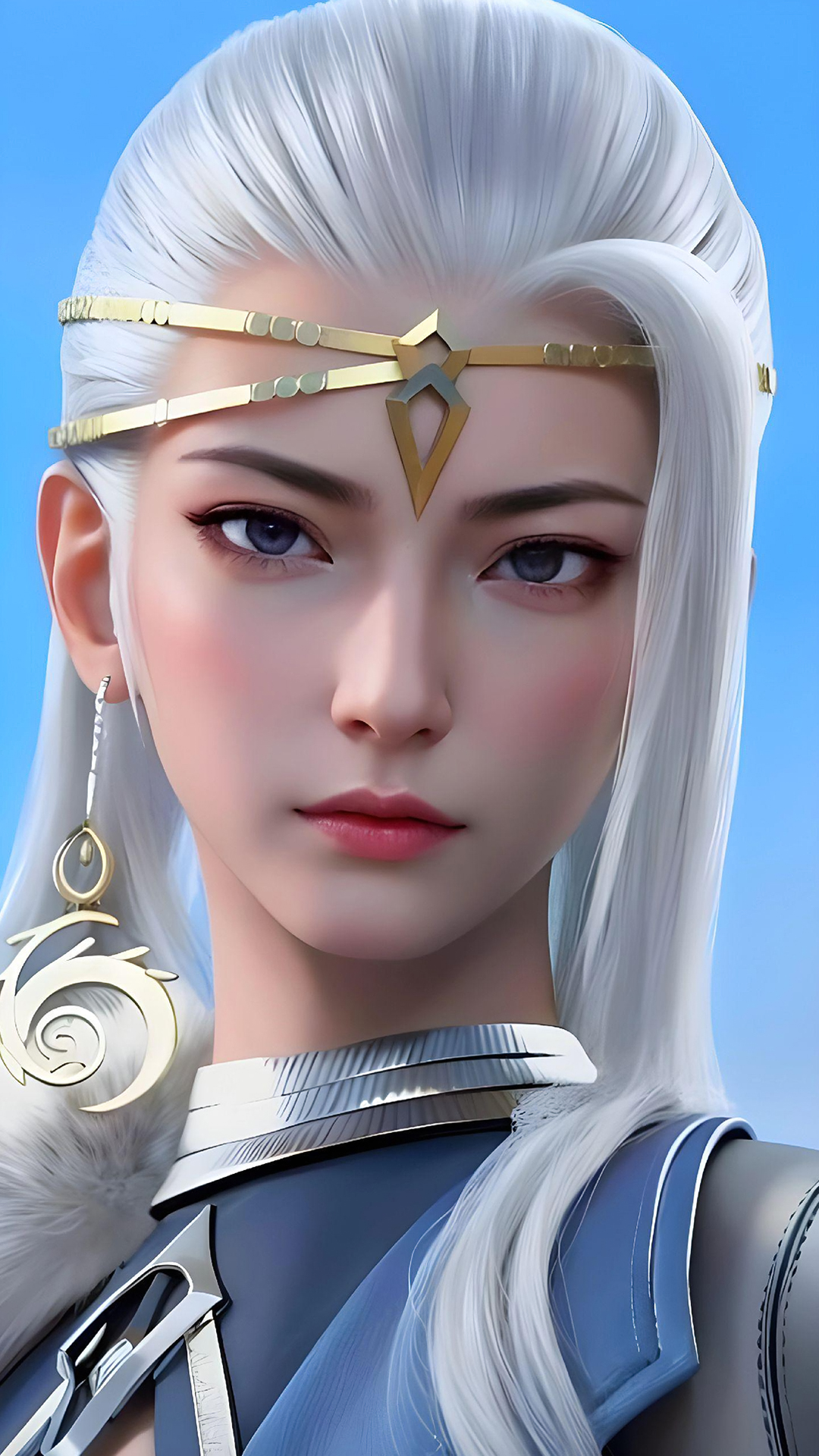 国漫女神|《神澜奇域无双珠》冷岚ai超清手机壁纸