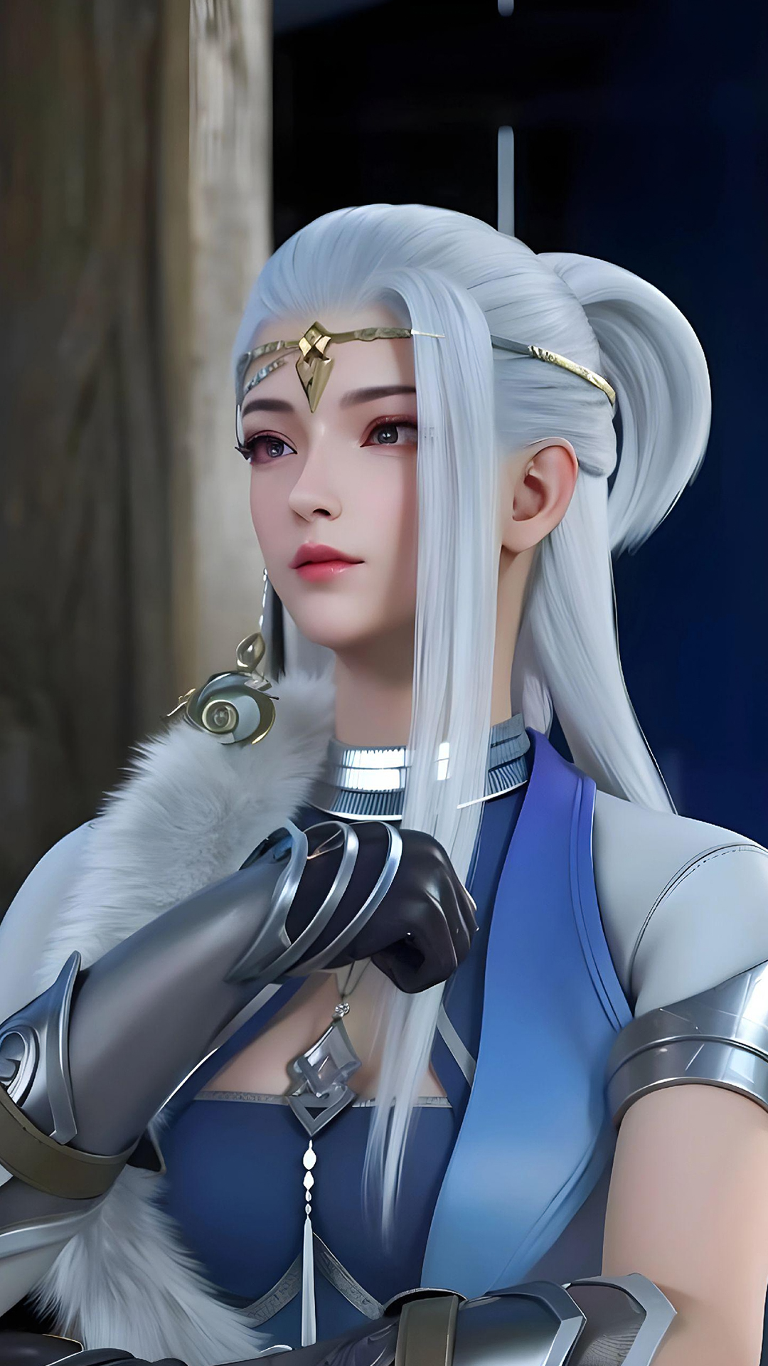 国漫女神|《神澜奇域无双珠》冷岚ai超清手机壁纸