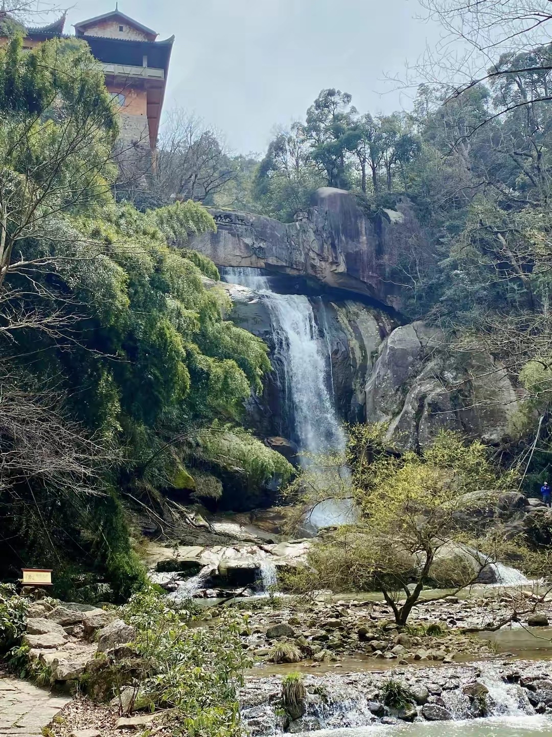 石梁飞瀑(台州天台山石梁景区)