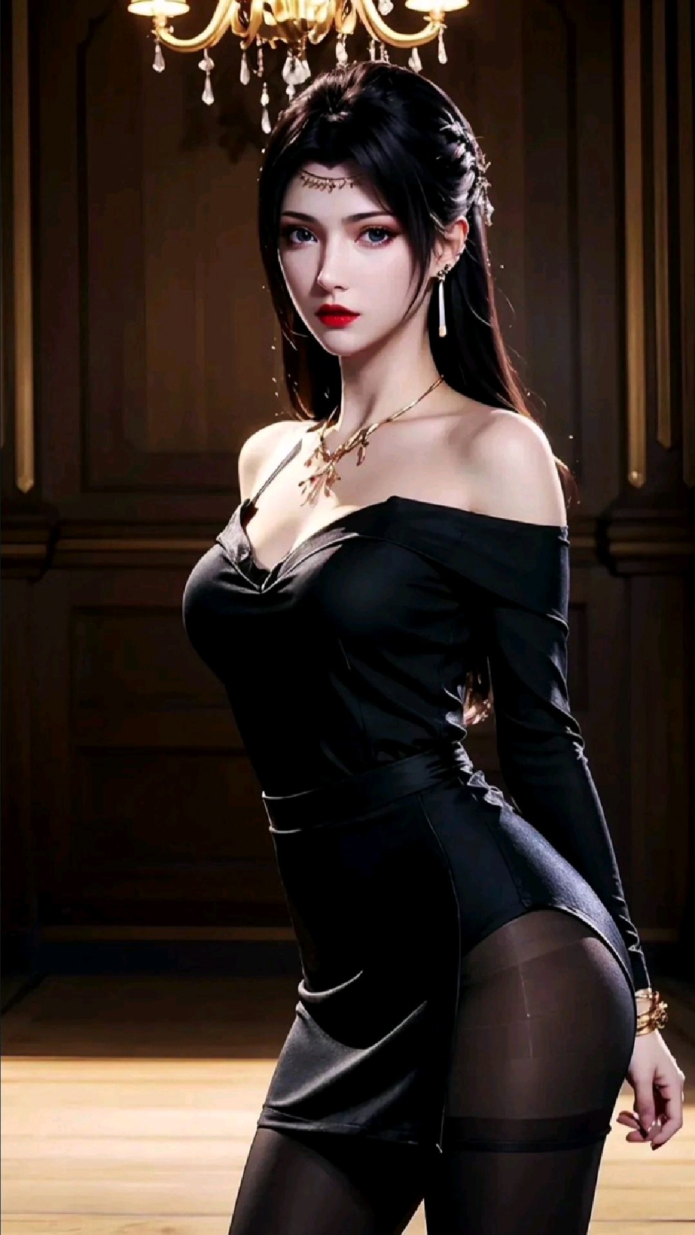 云韵的暗夜女王风格,确实很好看