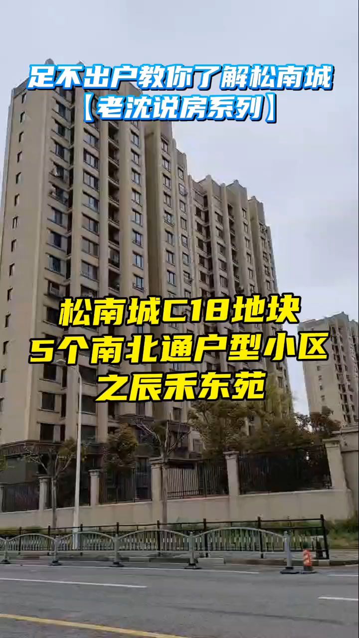 上海松江南站松南城c18地块5个南北通户型小区之辰禾东苑-度小视