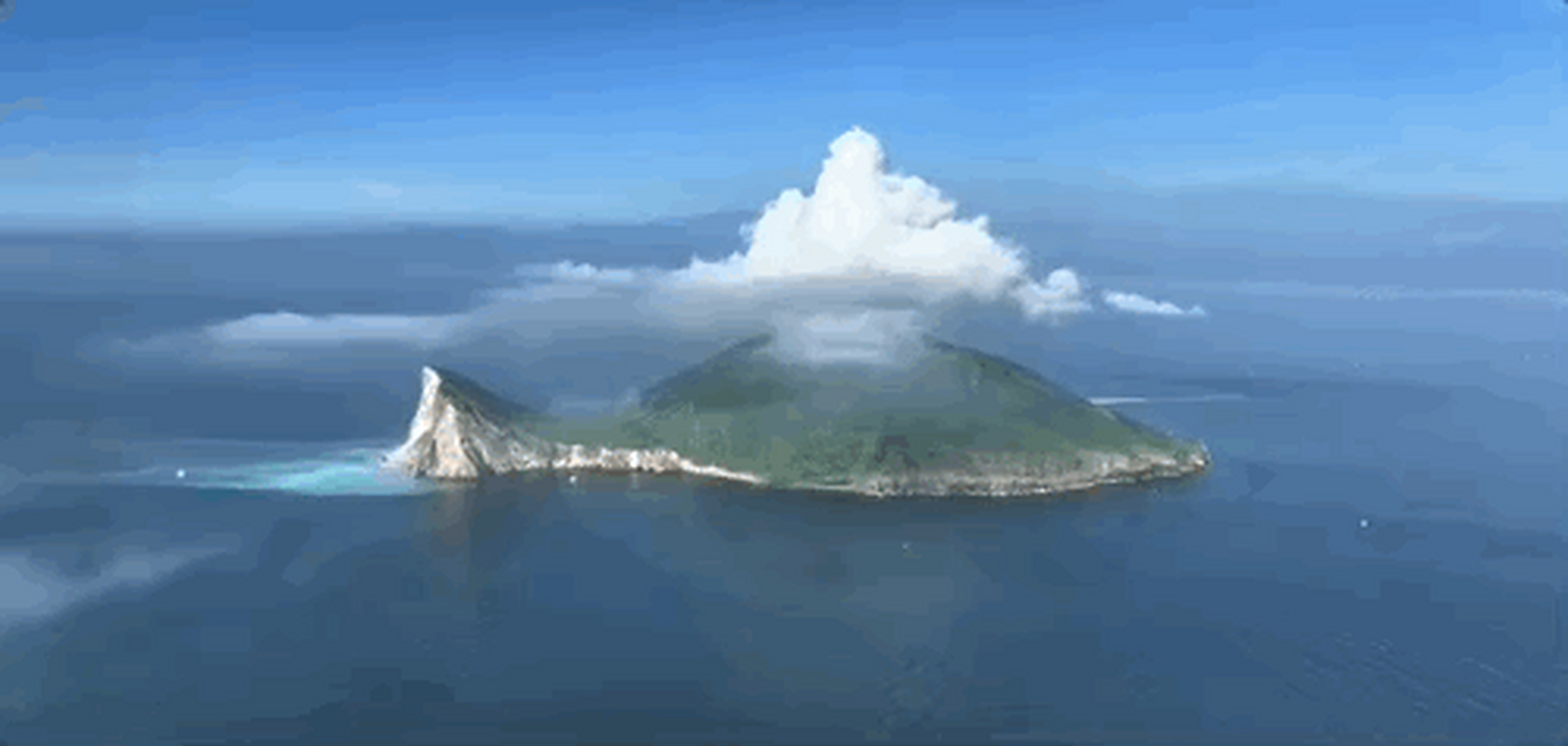 台湾宜兰著名景点,龟山岛在地震中断了一截!好可惜!