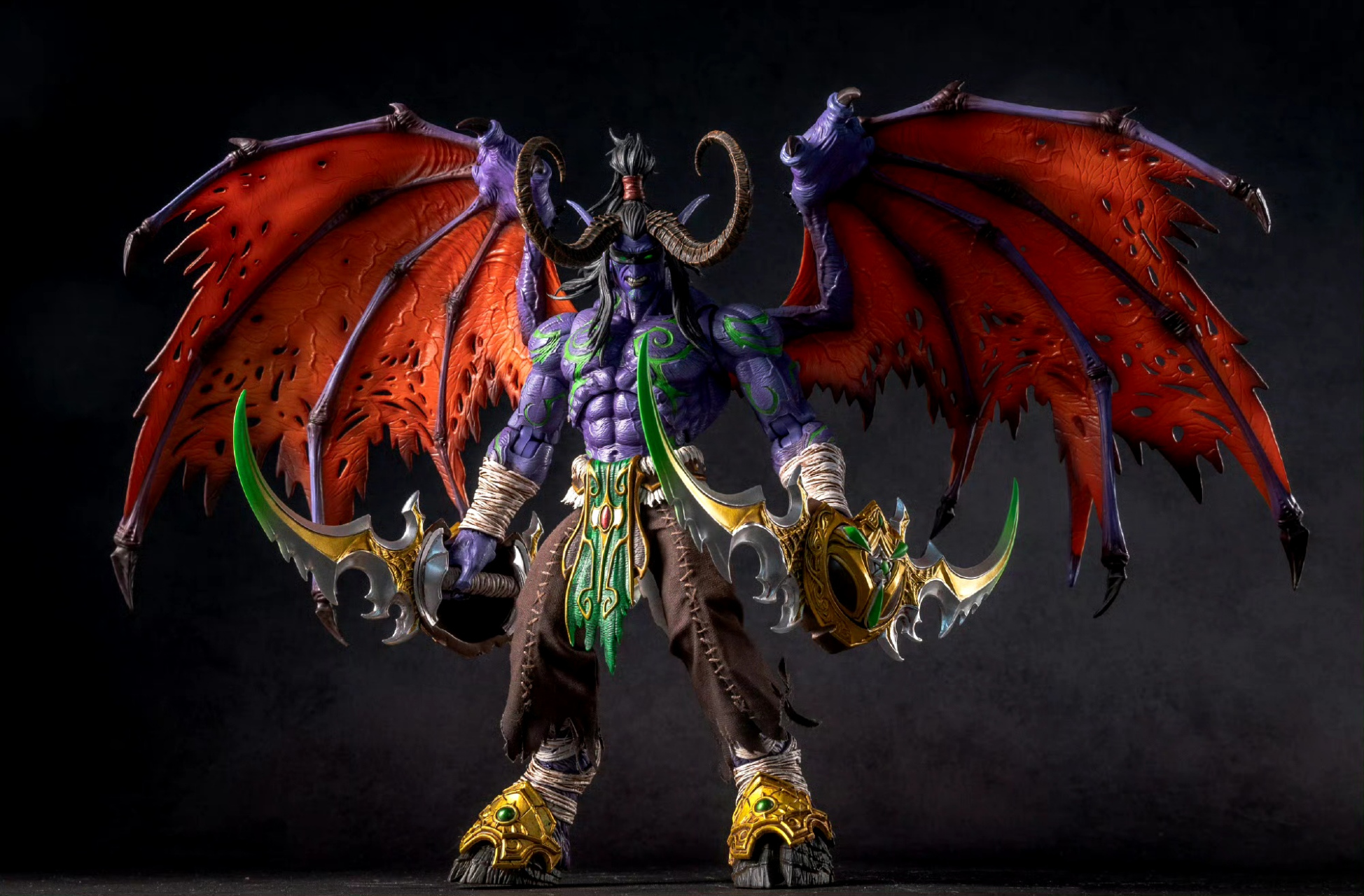 模型欣赏:herotoys 伊利丹,角色出自游戏《魔兽争霸3》,67他出生在