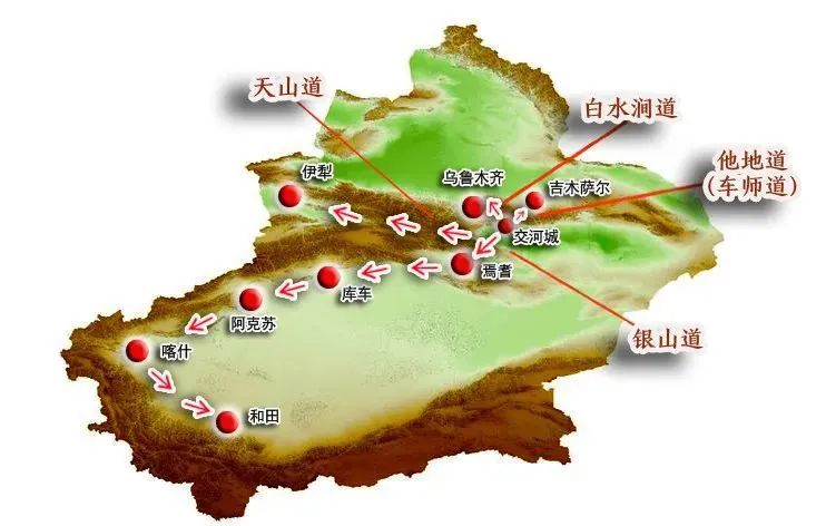 吐鲁番盆地 地形图图片