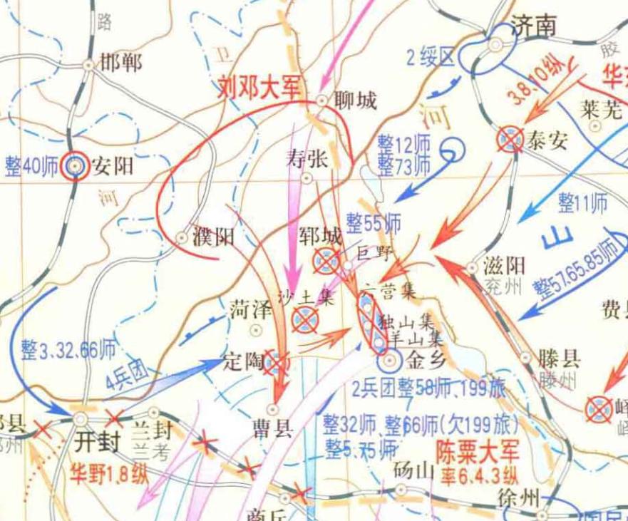 羊山集战役地图图片