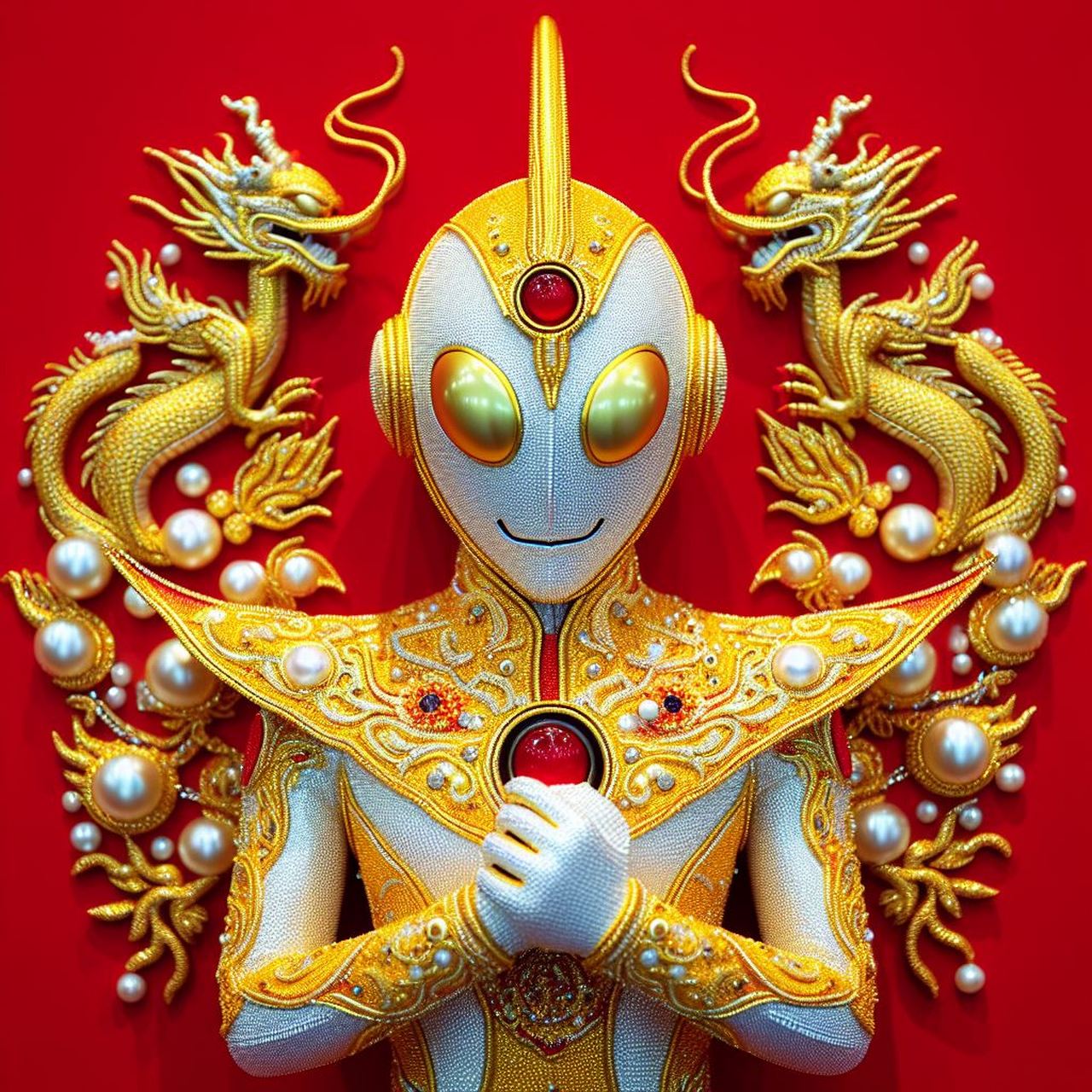 ai生成的创意奥特曼头像,大家看是不是有点像京剧脸谱,哈哈哈#奥特曼