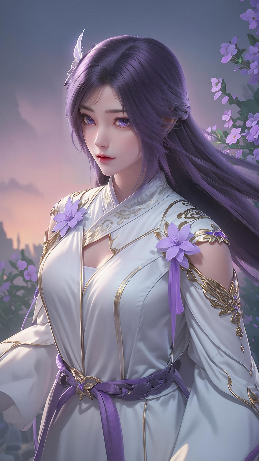 《完美世界》云曦ai手机壁纸:双目纯净,风姿绝世