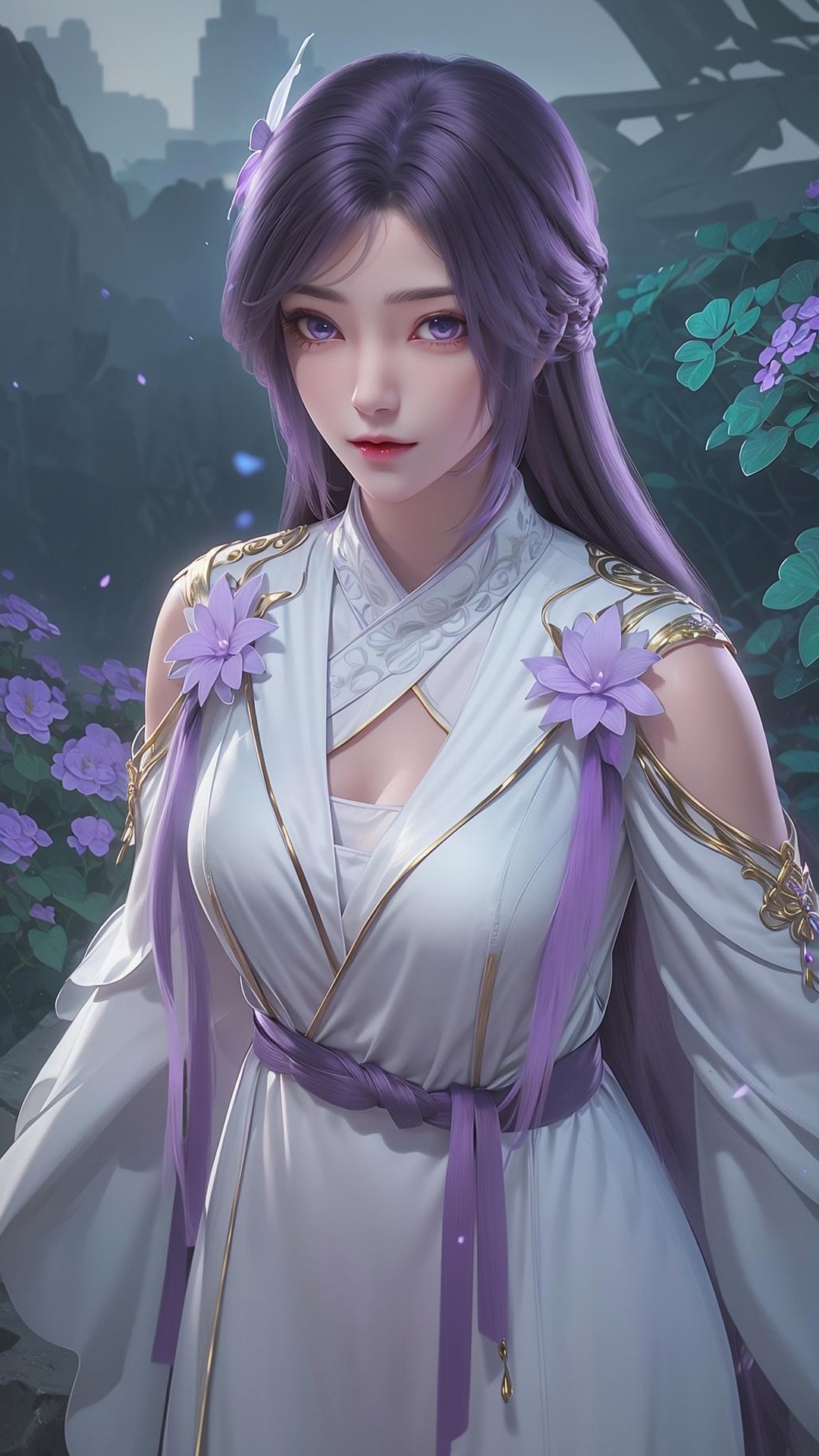 《完美世界》云曦ai手机壁纸:双目纯净,风姿绝世