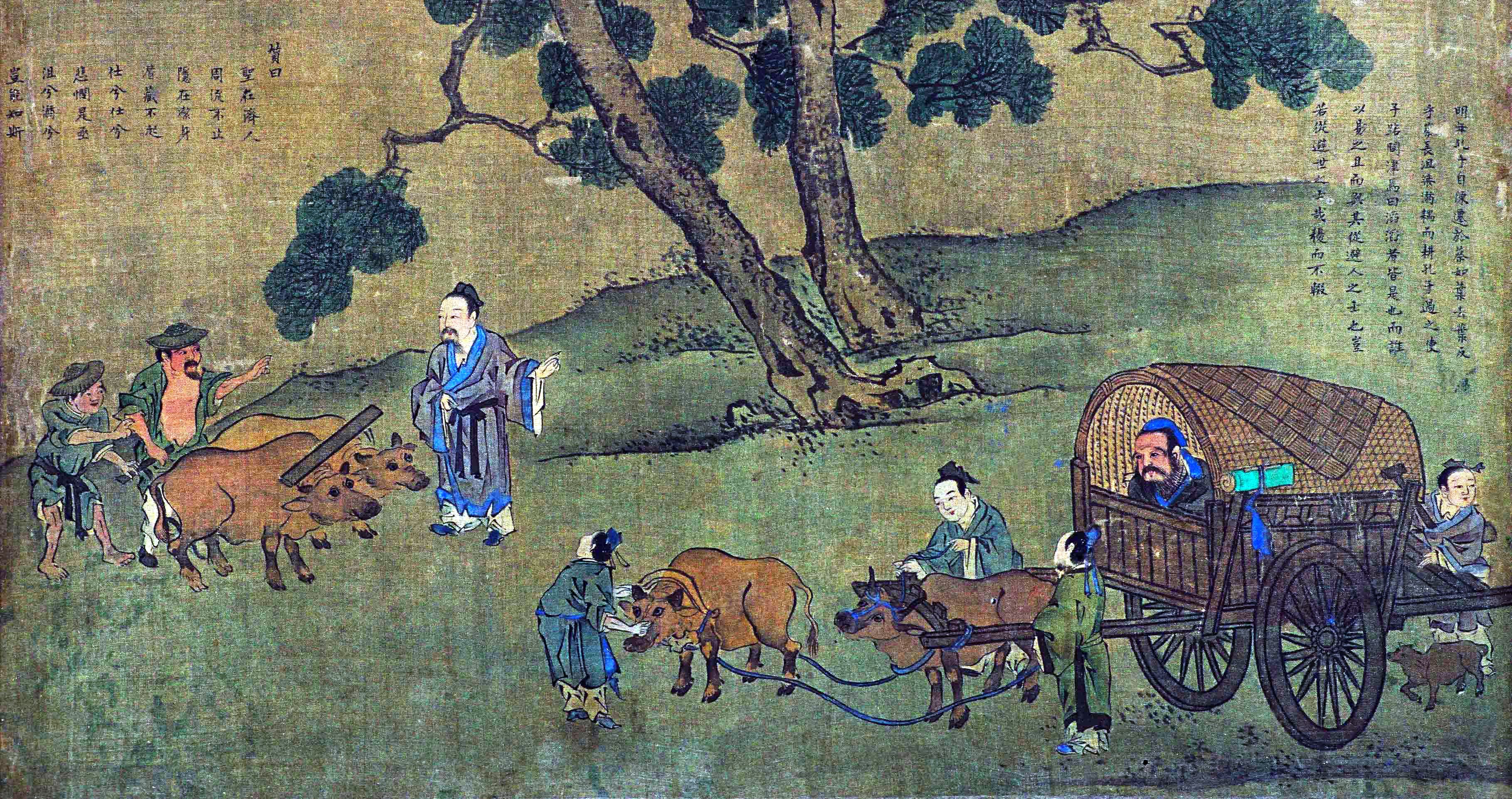 孔子圣迹图——子路问津