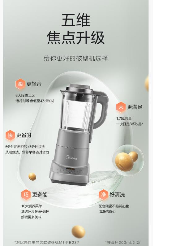 美的豆浆机推荐,美的豆浆机哪个型号性价比高