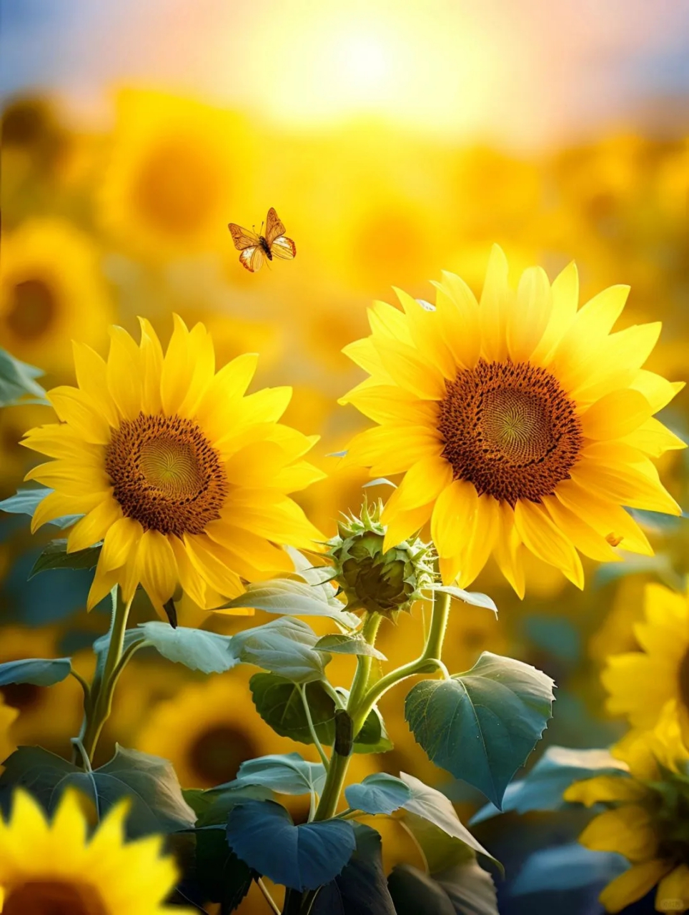 手机壁纸-暖心治愈系,心若向阳,无畏悲伤