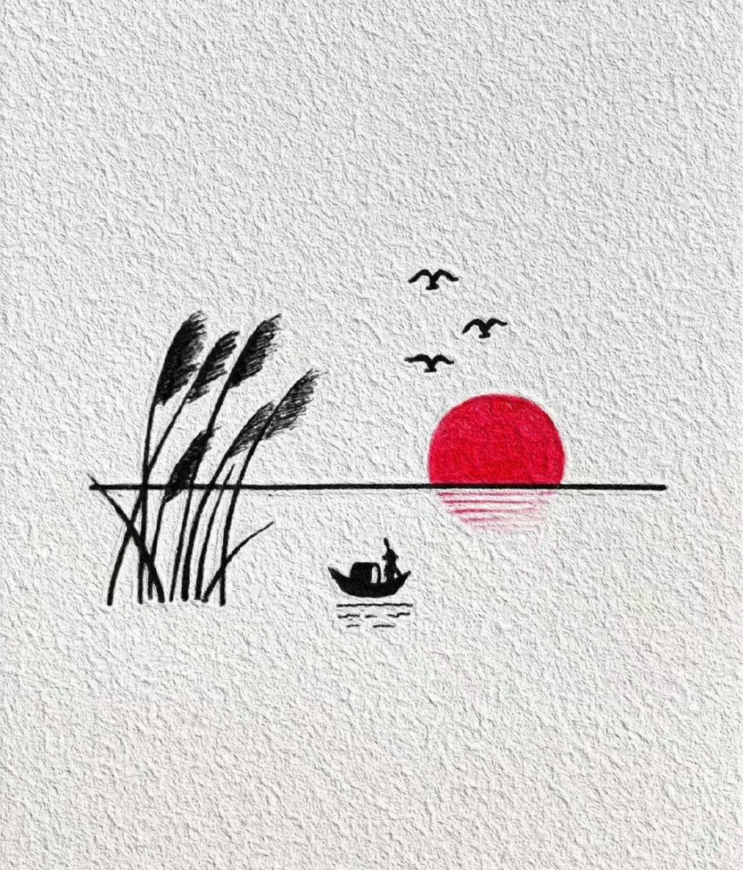 哇,简笔画也能这么美,太好看了叭!你觉得呢?