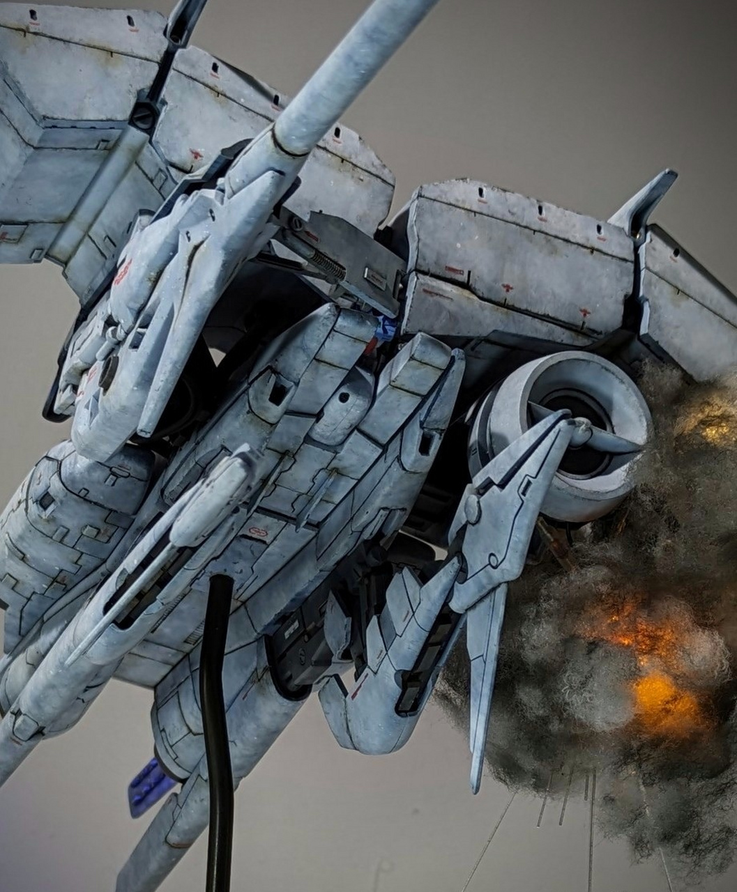 模型欣赏:模型师撒切尔制作中的高达gp03d,机体出自高达0083,在迪拉兹