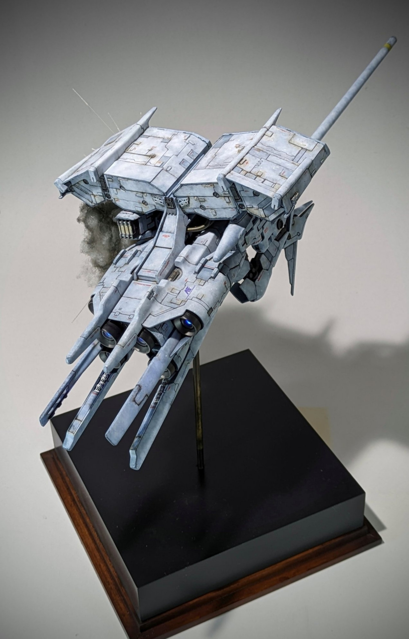 模型欣赏:模型师撒切尔制作中的高达gp03d,机体出自高达0083,在迪拉兹