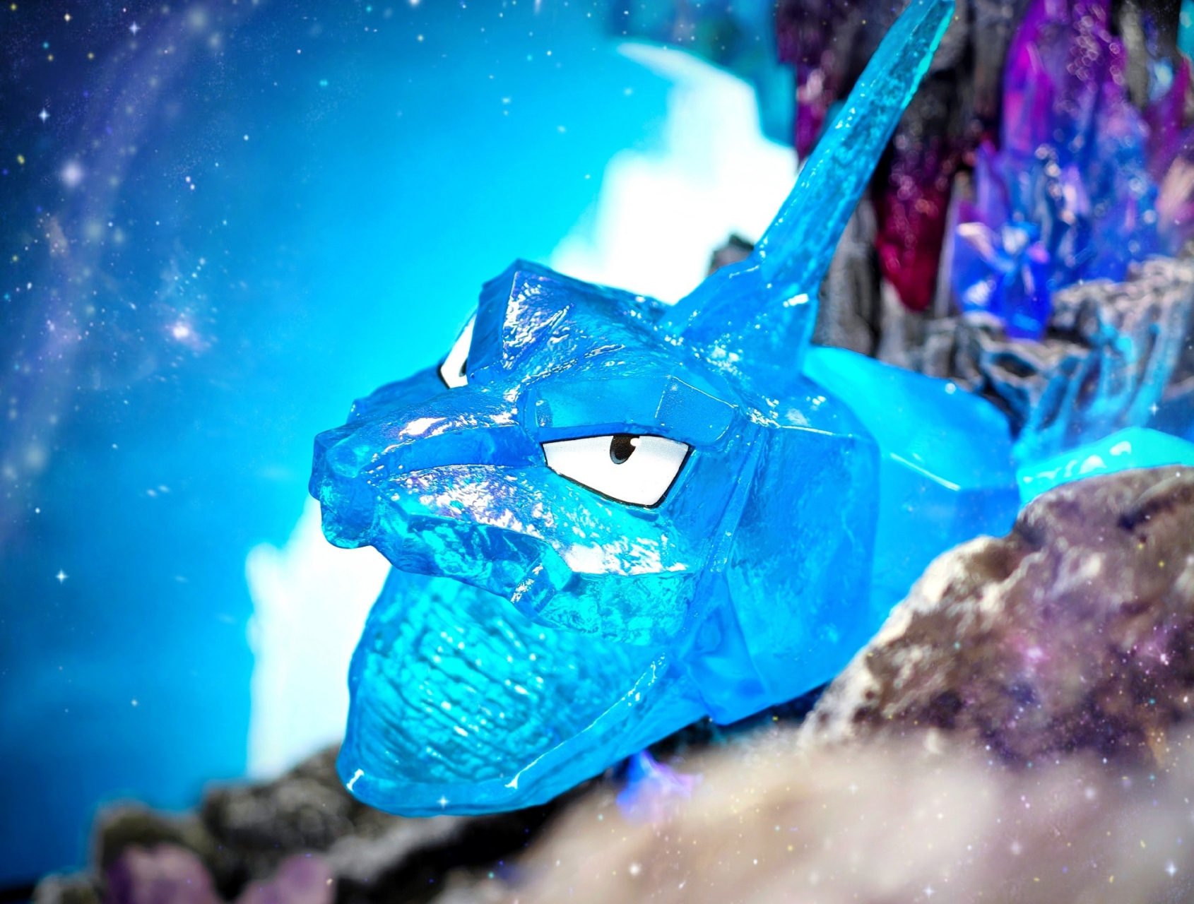 模型欣赏:真新镇 1/20 水晶大岩蛇b,角色出自动漫《精灵宝可梦》,栖息