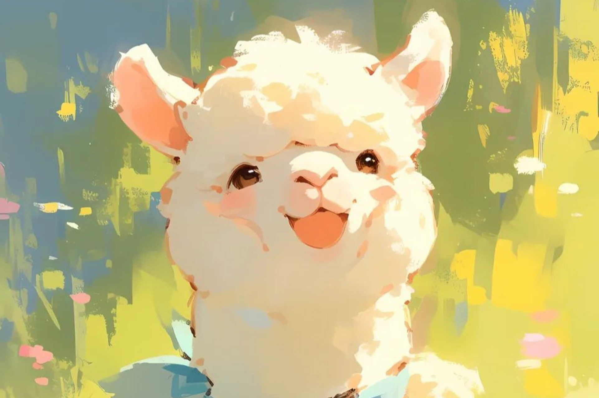 2024年,卡通羊驼手机壁纸系列以科技与艺术的结合展现个性与独特性.