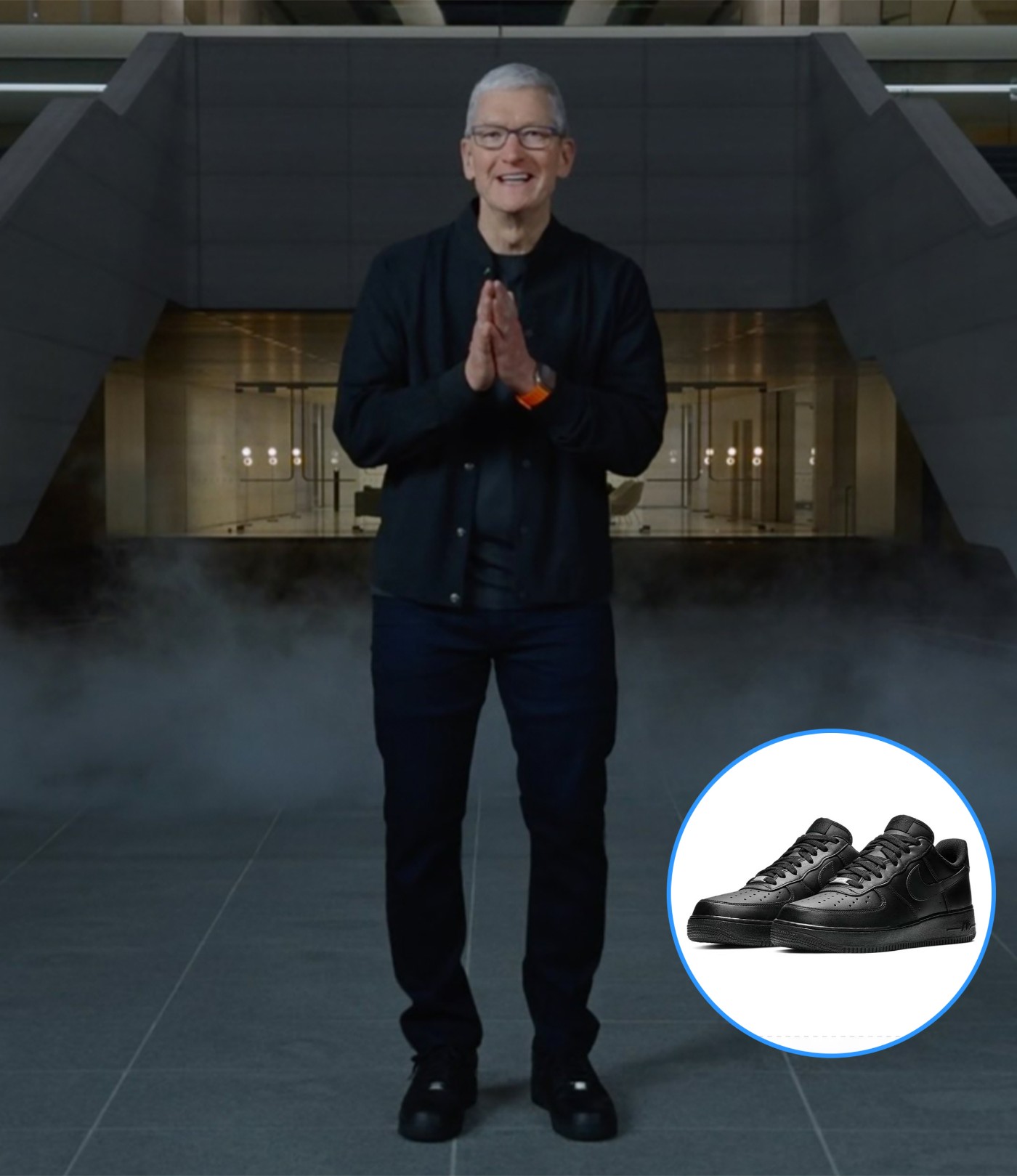 很明显库克的造型更有精英感,曾穿着 zegna 杰尼亚的鞋登上《时代》