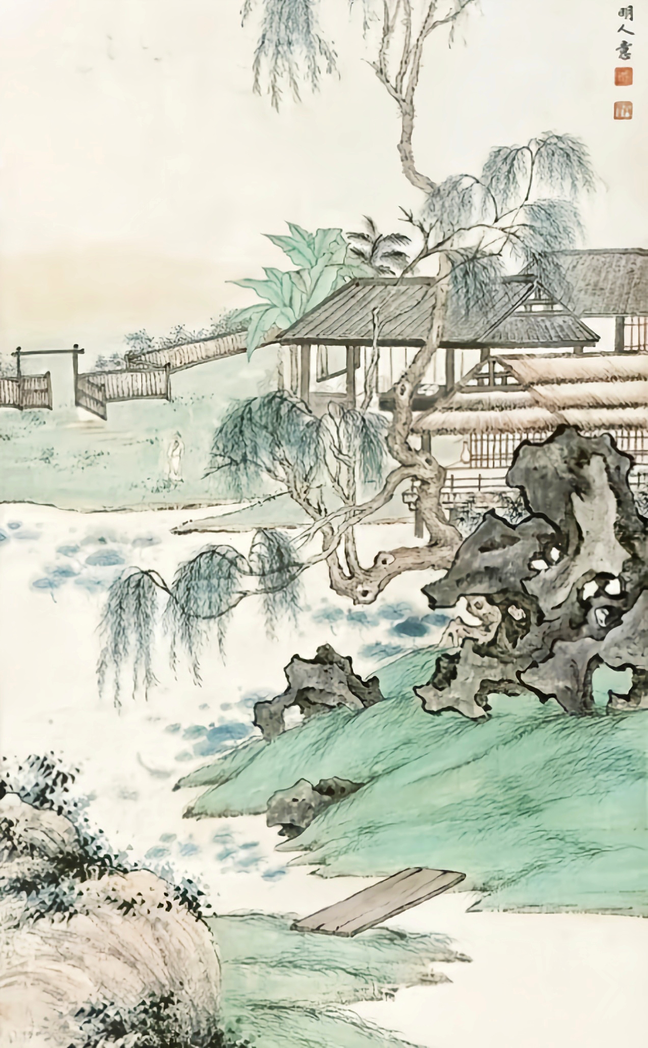 民国画坛翘楚陈少梅的老师著名画家金城画作欣赏