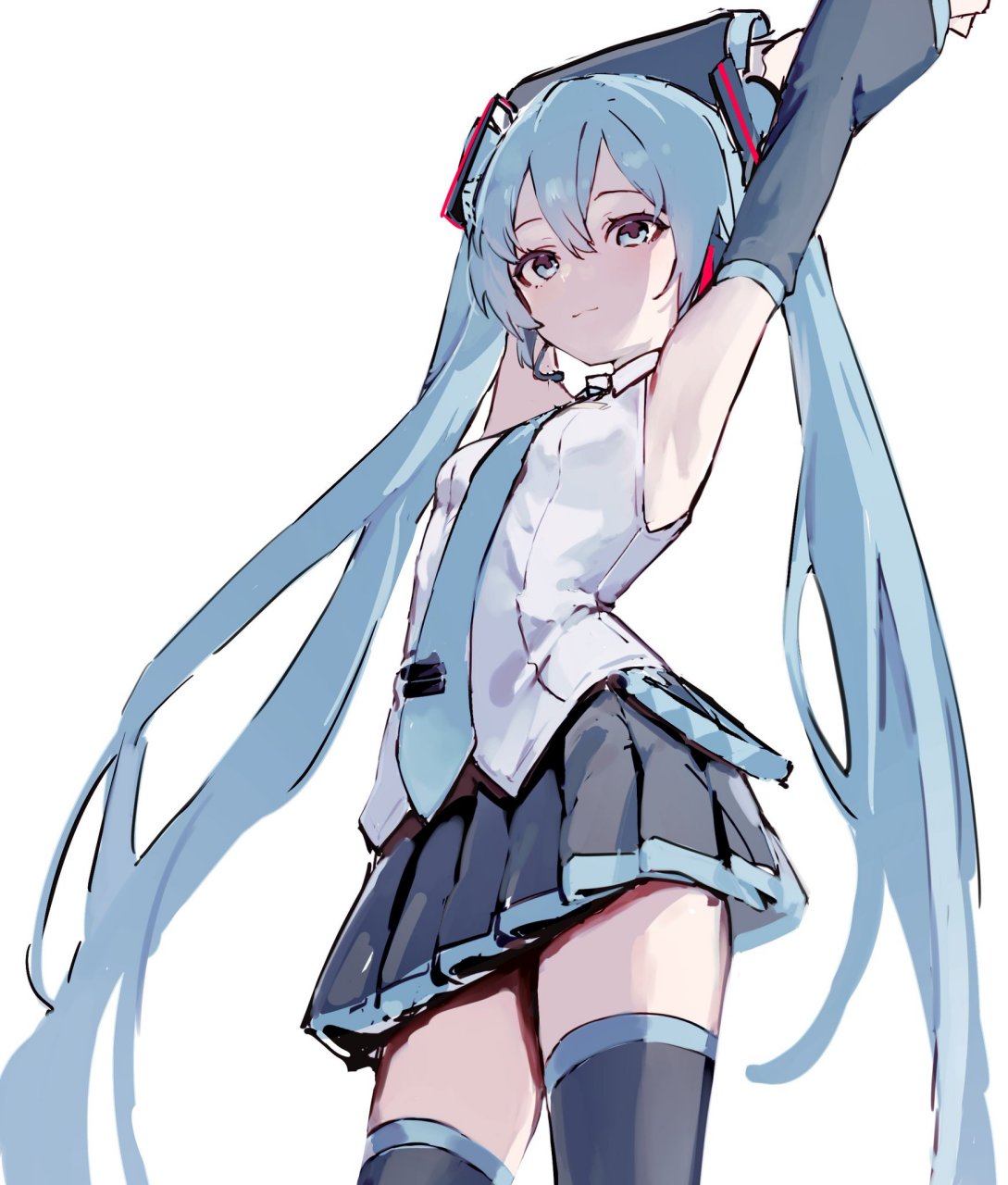 二次元# 伸懒腰的初音未来[期待] twi:白滝seaice