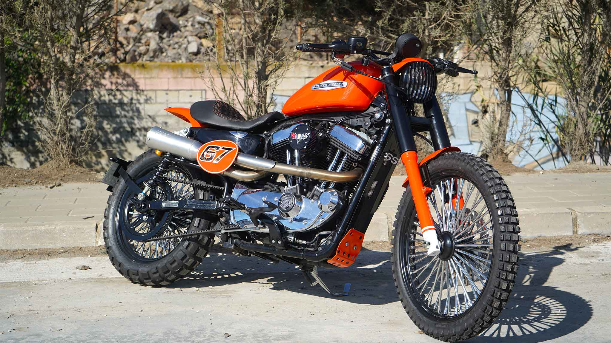 camaro 67 哈雷xl 1200n改装欣赏