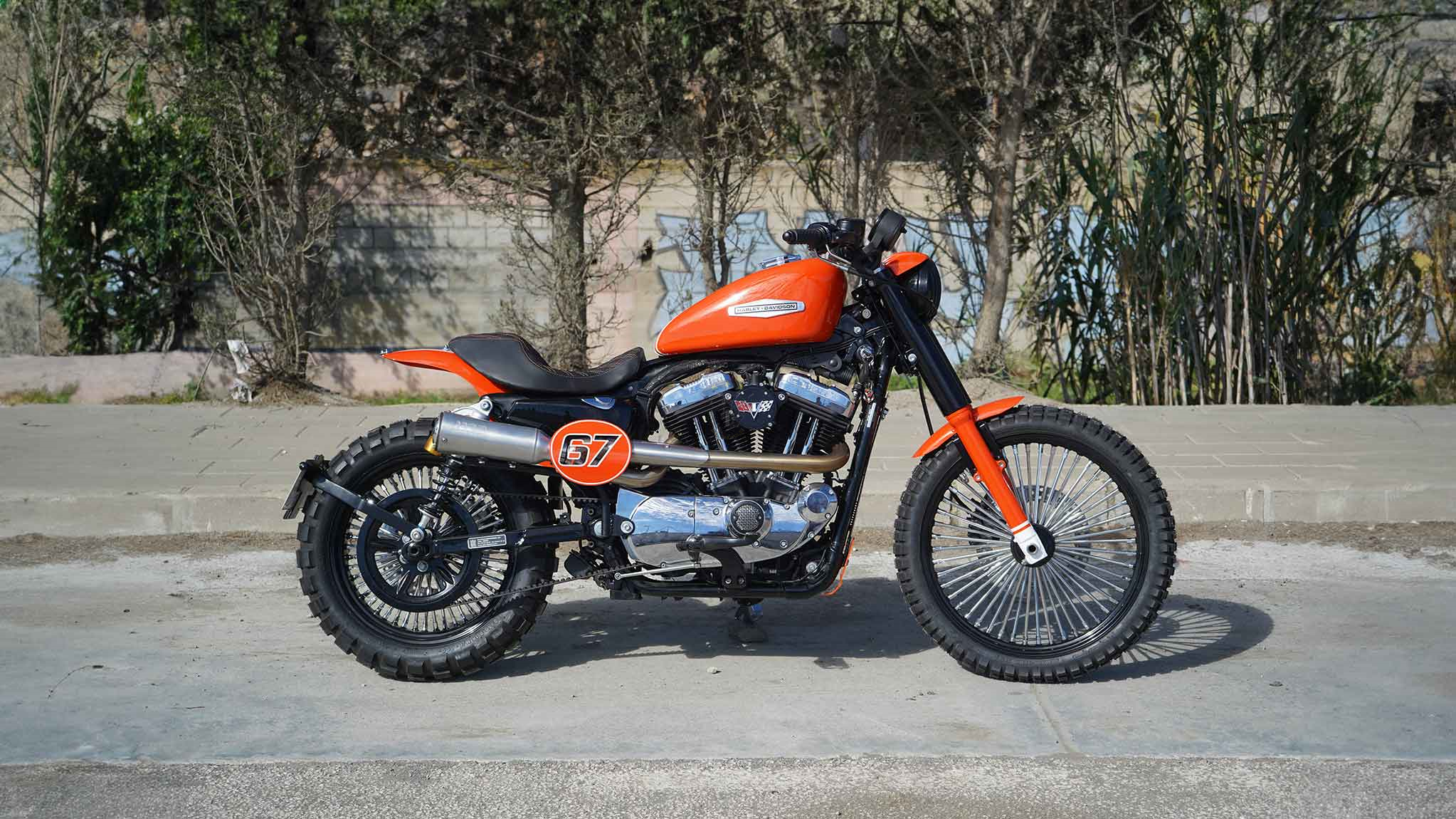 camaro 67 哈雷xl 1200n改装欣赏