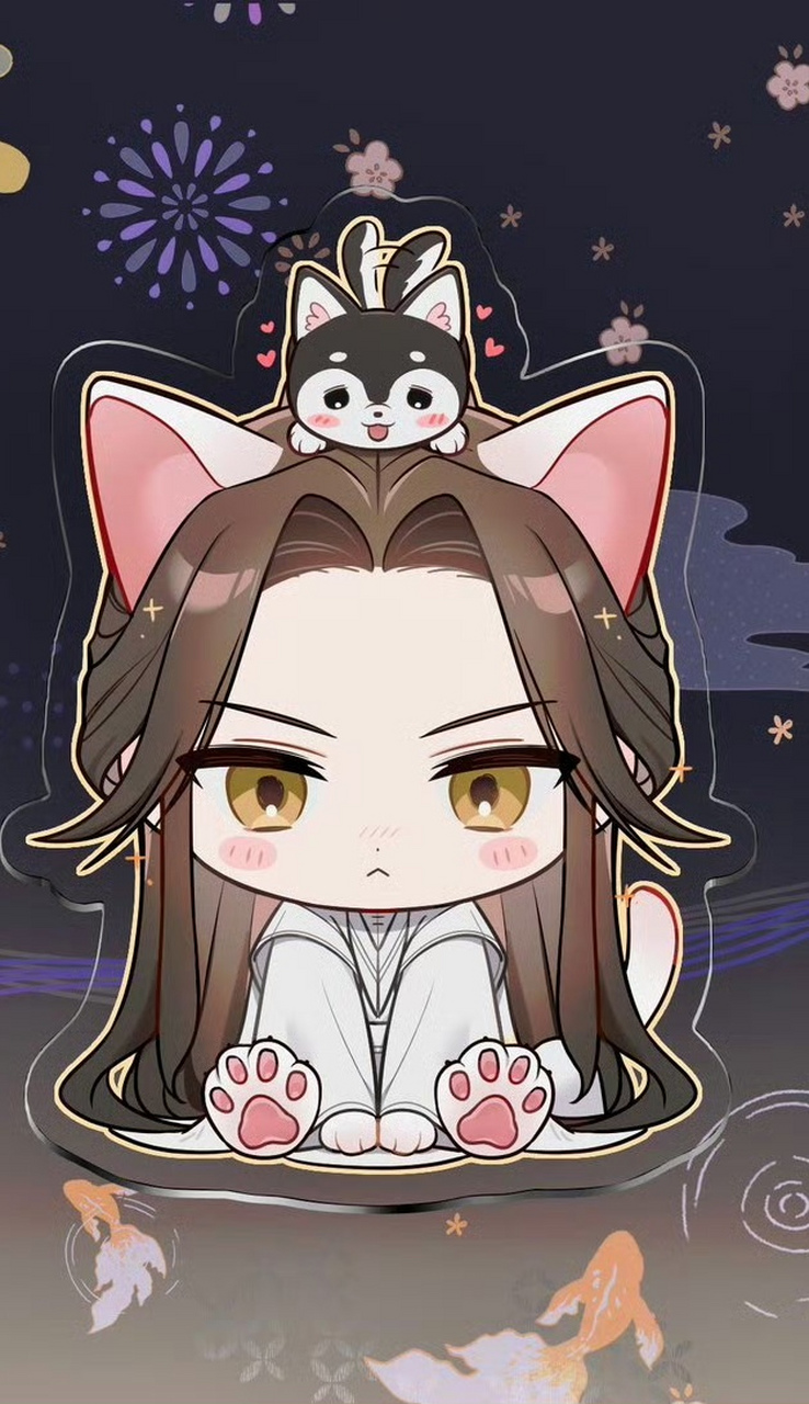 二哈和他的白猫师尊# 好可爱的q版形象,而且细节也是满满的 踏踏因为