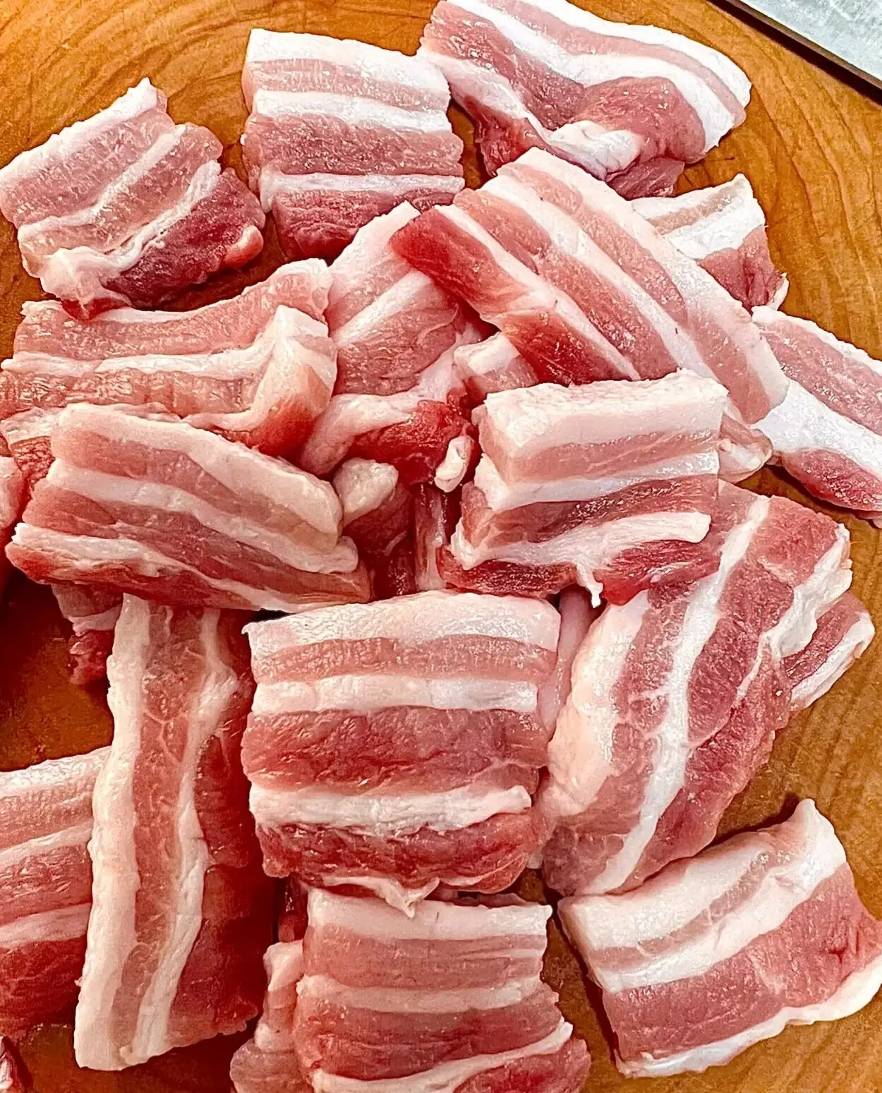 今天买了一块梦中情肉! 市场上根本就不曾见过