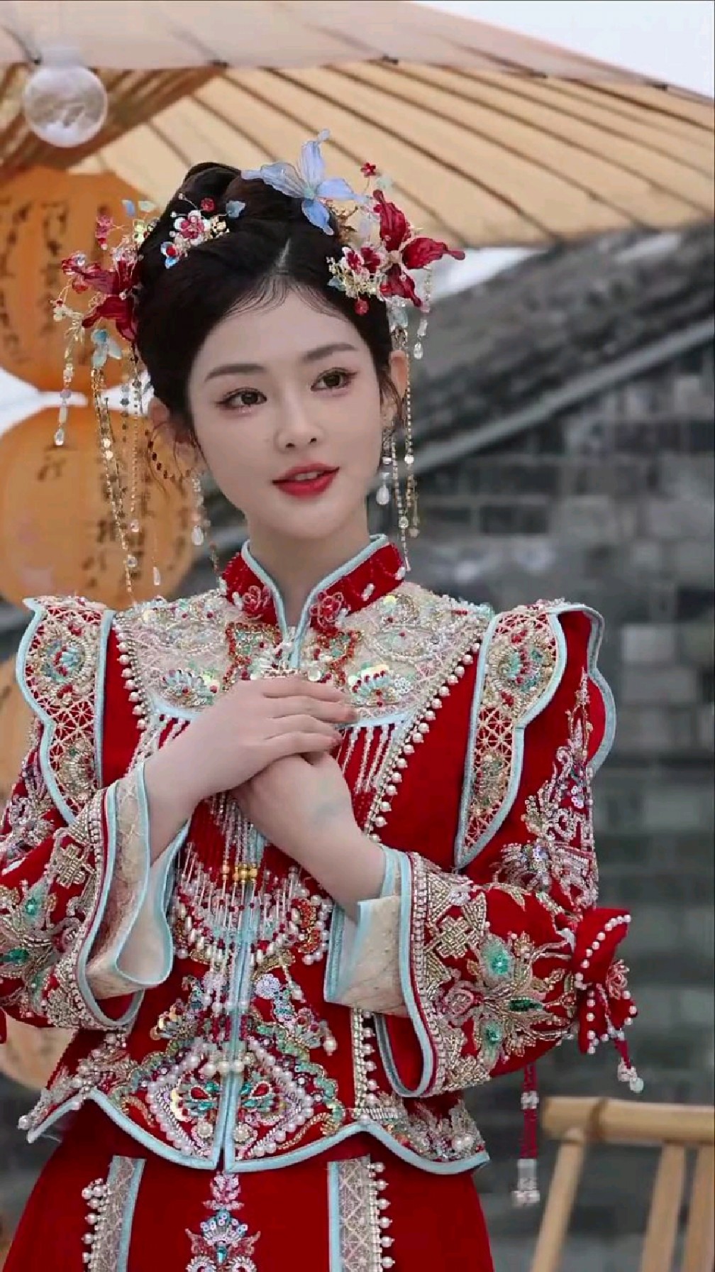 这样太好看了吧 #中式婚礼 #中式嫁衣 #中国新娘-度小视