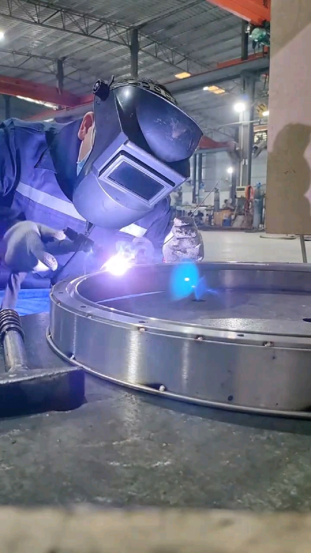 工厂实拍氩弧焊摇把焊焊接