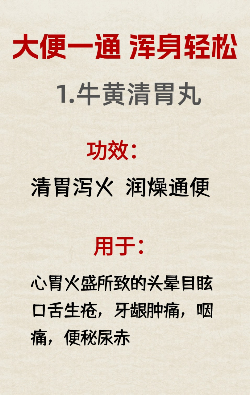 大便一通,浑身轻松,分享3个中成药,帮你大便不愁#中医# #健康# #养生