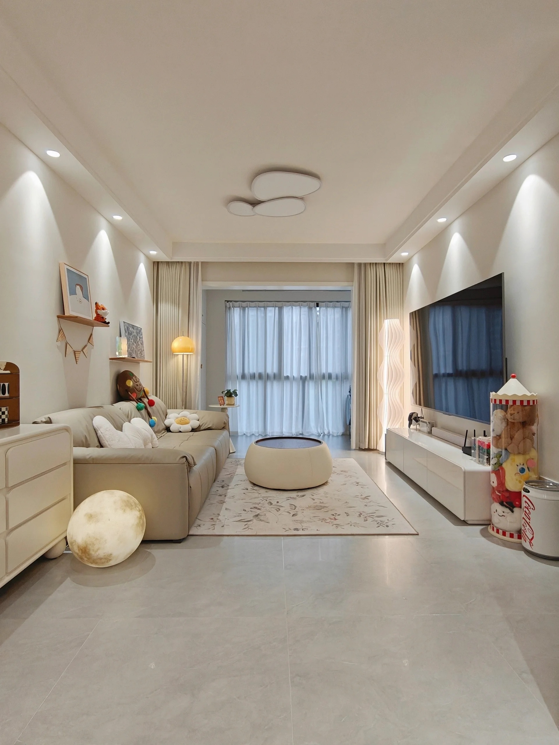 啦26岁和男朋友住进70平小家 月供:3000 面积:建面88平套内70平 装修