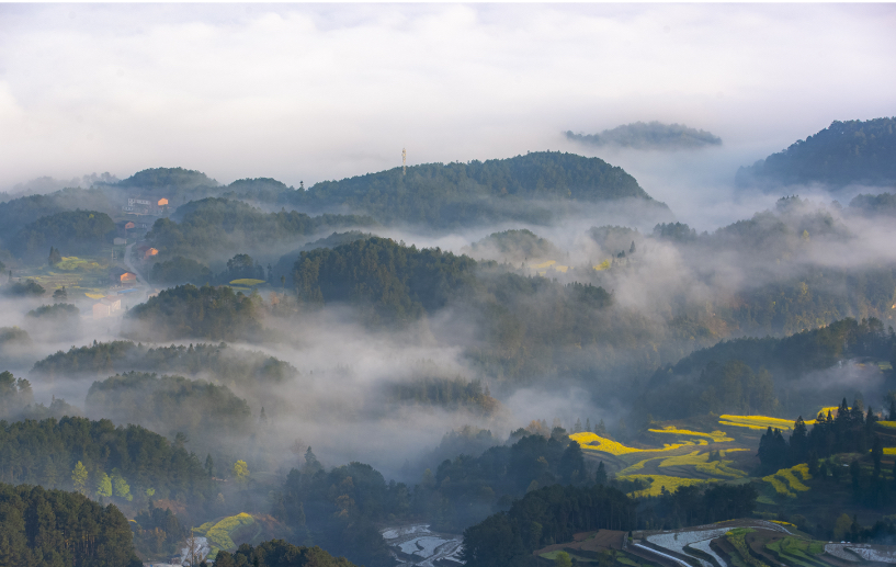桐梓芭蕉镇避暑房,君逸芸城大产权总价9.8万/套,三分钟到场镇