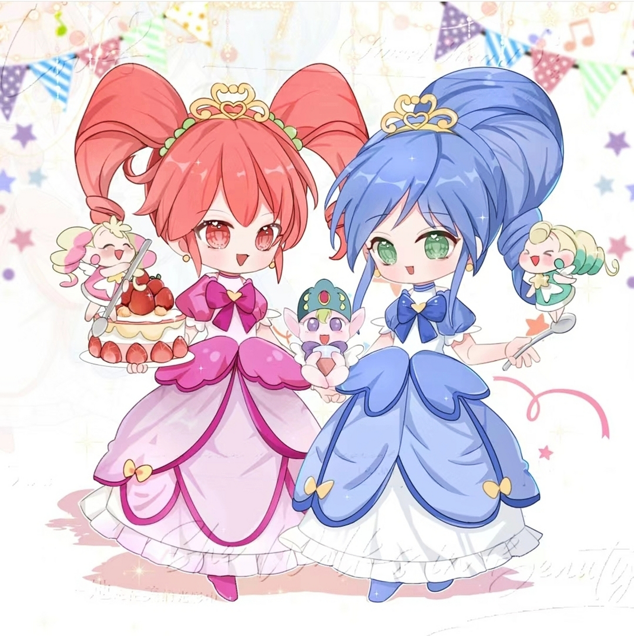 可爱双子星公主[亲吻][亲吻] 法音莲音#二次元#  画师:是寻浅喔 #acg
