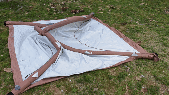 露营必备好物分享其中一宿一键自动充气帐篷睡眠床尤其yyds