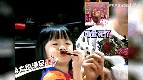 两个小宝贝在节目中是如同小天使般的存在在小泡芙想吃火龙果时,nei