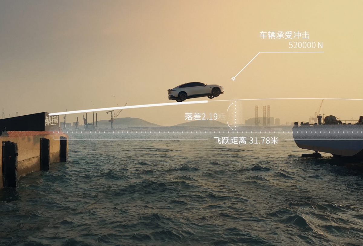 飞跃大海安全着陆,"军车装甲级"的东风奕派eπ007,名不虚传
