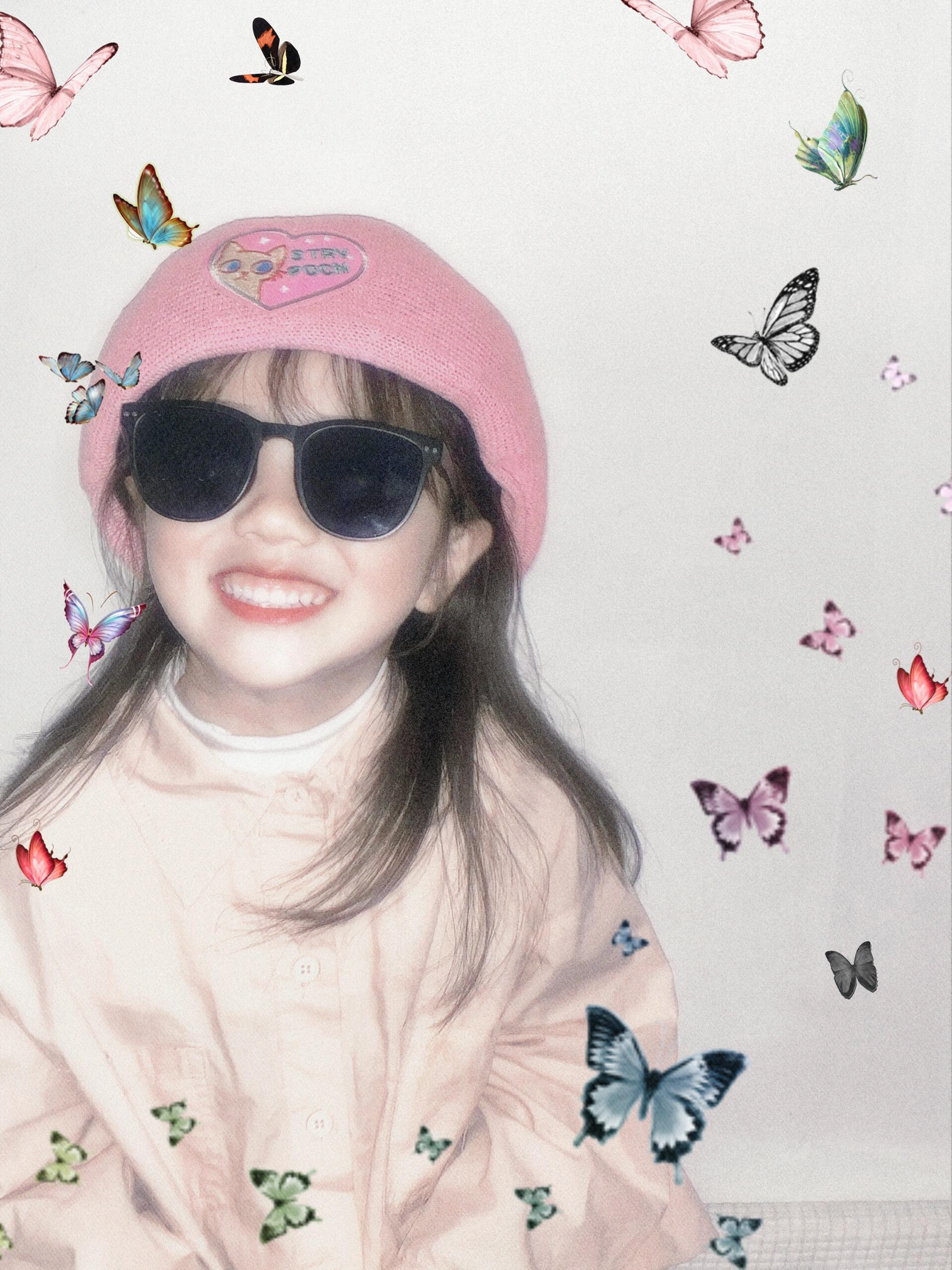 蝴蝶女孩～#骗你生女儿[话题]# #人类幼崽可以多可爱