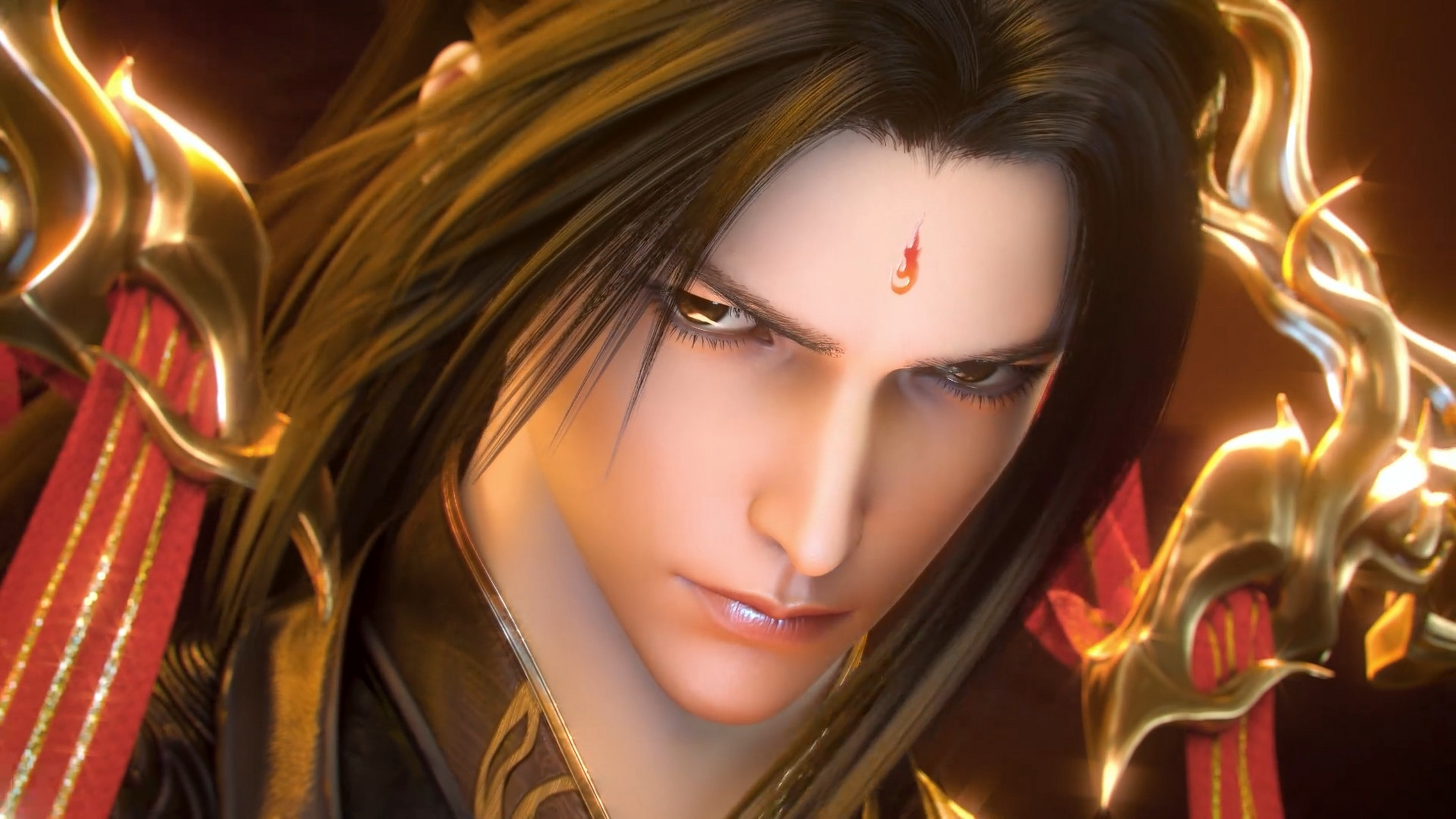 萧炎的满级账号,无尽火域炎帝,看他那睥睨天下,邪